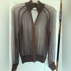 Brunello Cucinelli Cashmere Sheer Jacket